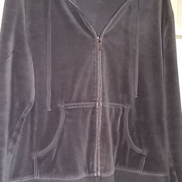 New York & Company Hoodie Women's XXL Pockets Zip Cotton Soft Stretchy Cozy - Picture 4 of 12
